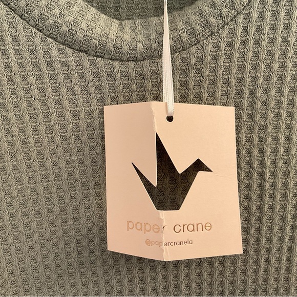 Paper Crane Waffle Knit Tee - NWT - Size Medium - Picture 7 of 10